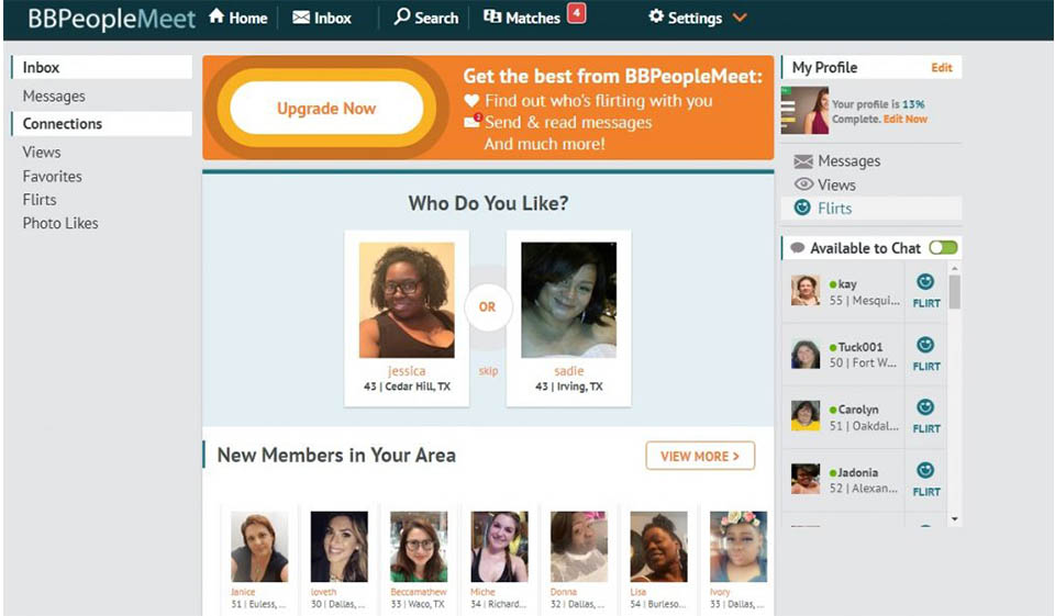 Caratteristiche di BBPeopleMeet