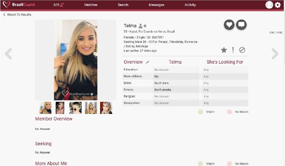 Come annullare l'abbonamento su BrazilCupid?