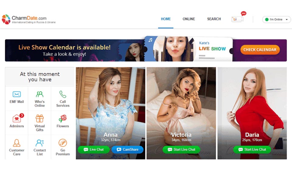 CharmDate Facilità d'uso, caratteristiche di design e intuitività