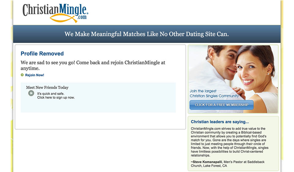 Recensione di ChristianMingle - Incontra il tuo compagno di vita perfetto