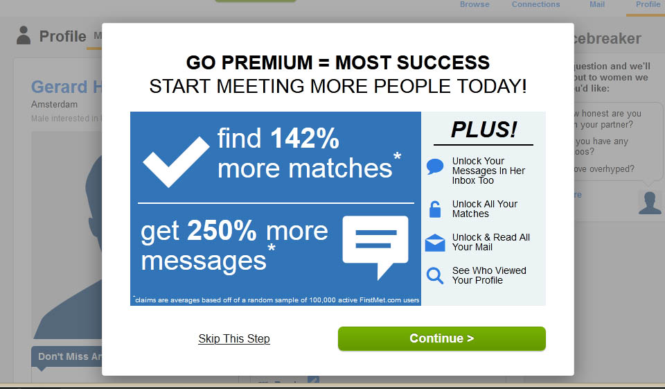 Iscrizione a pagamento FirstMet