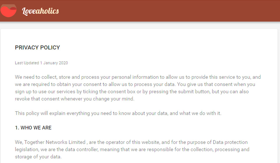 Analisi dei membri Loveaholics registrati