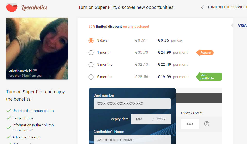 Registrazione e profili