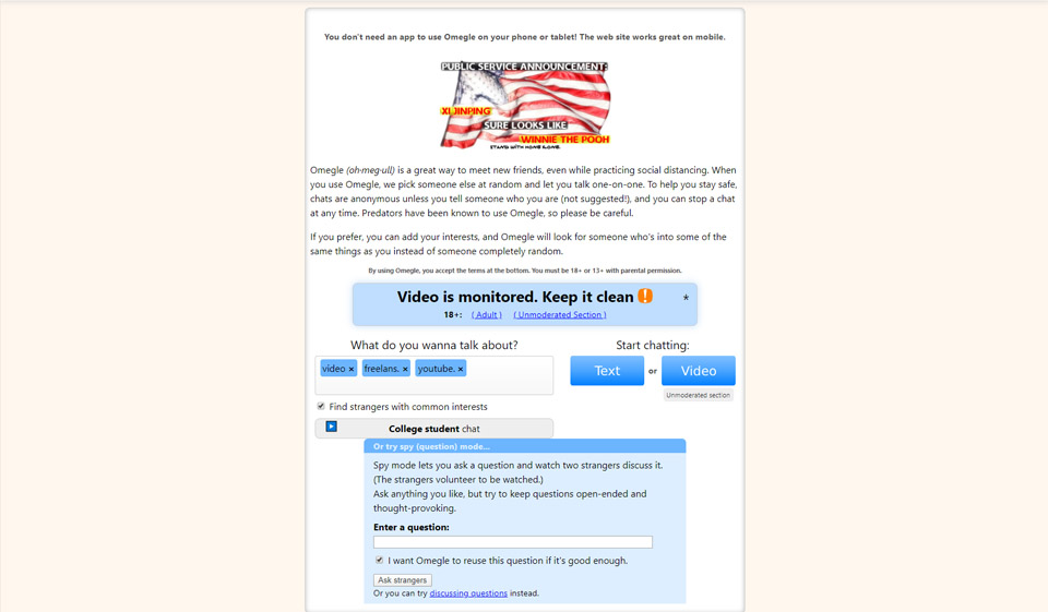 Recensione Omegle - Legittimo o Scam? Scoprilo ora!