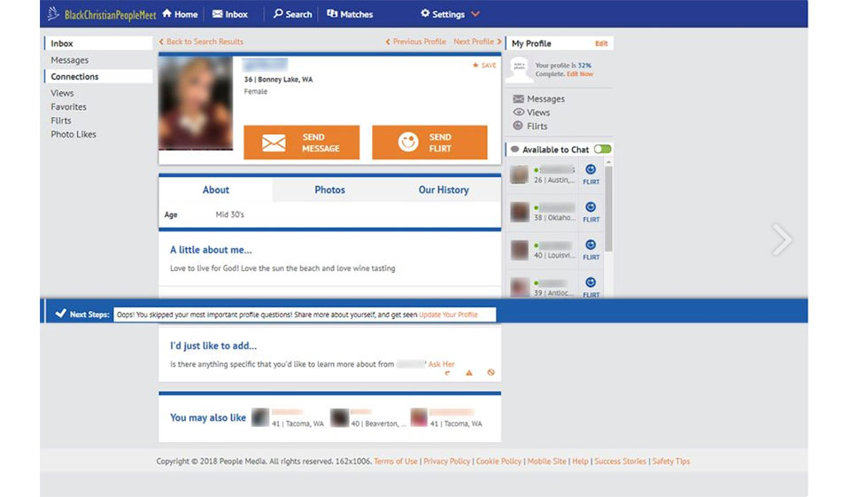 BlackChistianPeopleMeet è user-friendly o no?