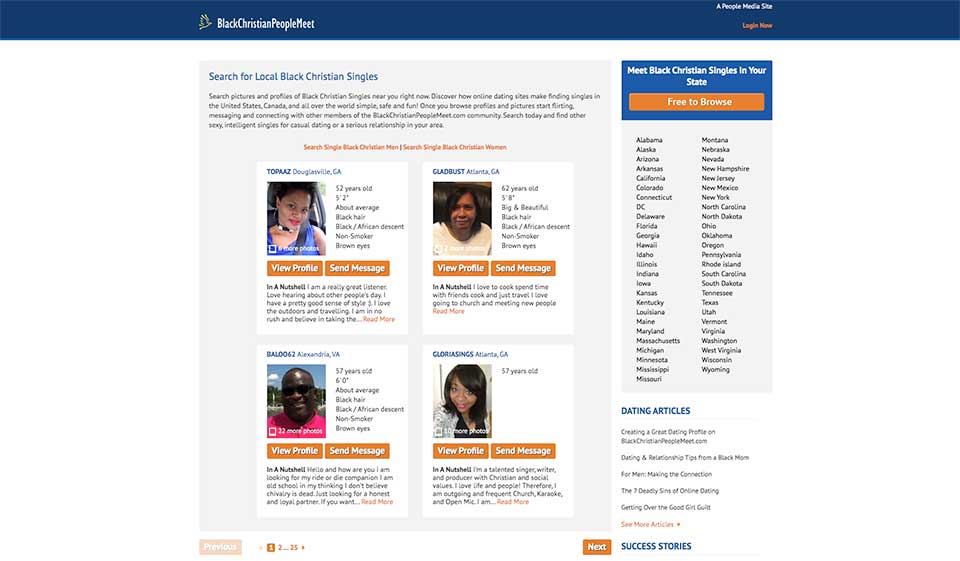 Esistono alternative a BlackChistianPeopleMeet?