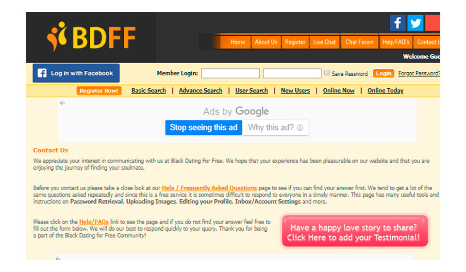 Recensione di BlackDatingForFree - Legittimo o Scam?