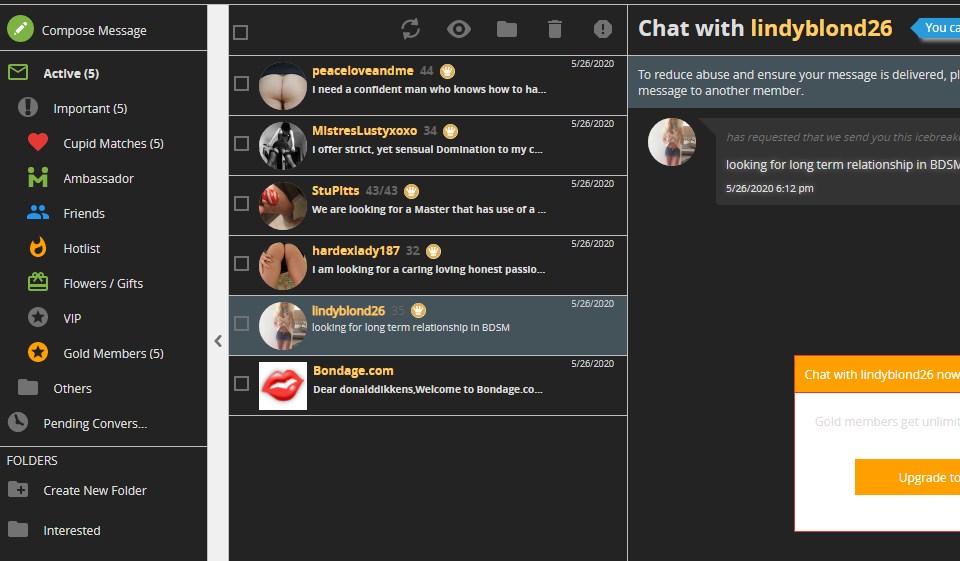 Recensione di Bondage.Com - La piattaforma è un buon spot online per incontri per adulti?