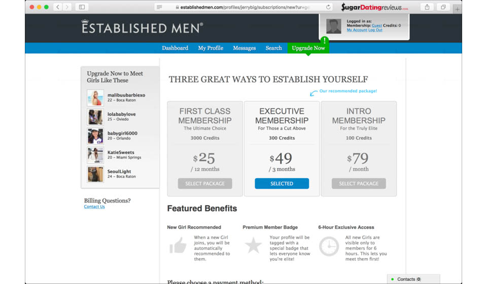 Recensione di EstablishedMen: legittimo o truffa?