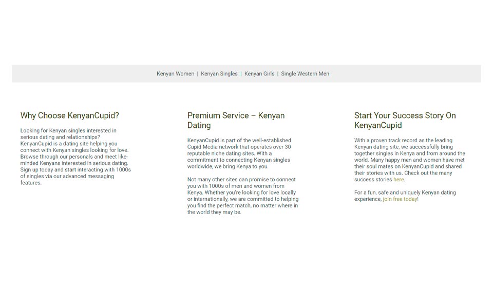 Recensione KenyanCupid - Incontra la tua bellezza ebano con sfondo keniota