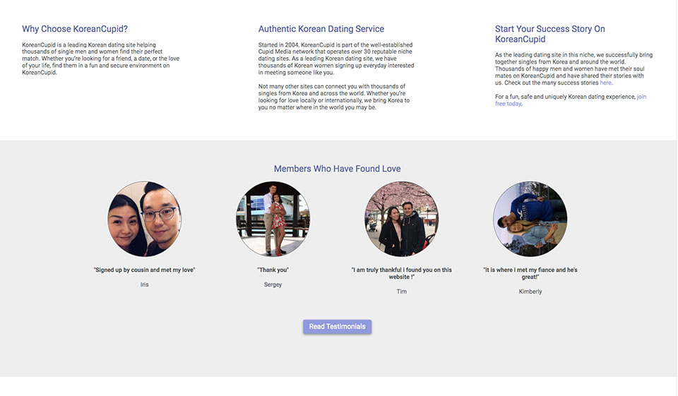 Quali sono le caratteristiche principali che KoreanCupid offre ai clienti?