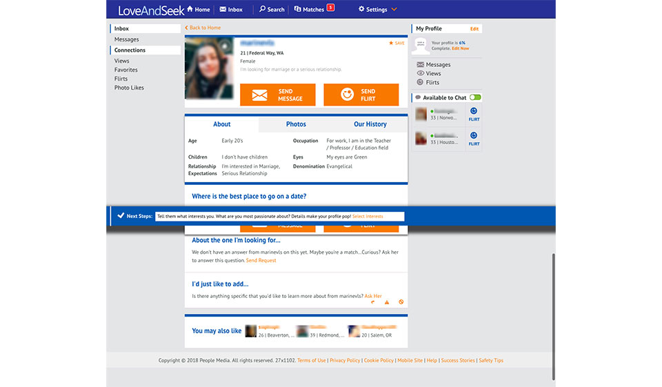Rassegna LoveAndSeek - Connettiti con i cristiani non sposati per rapporti impegnati