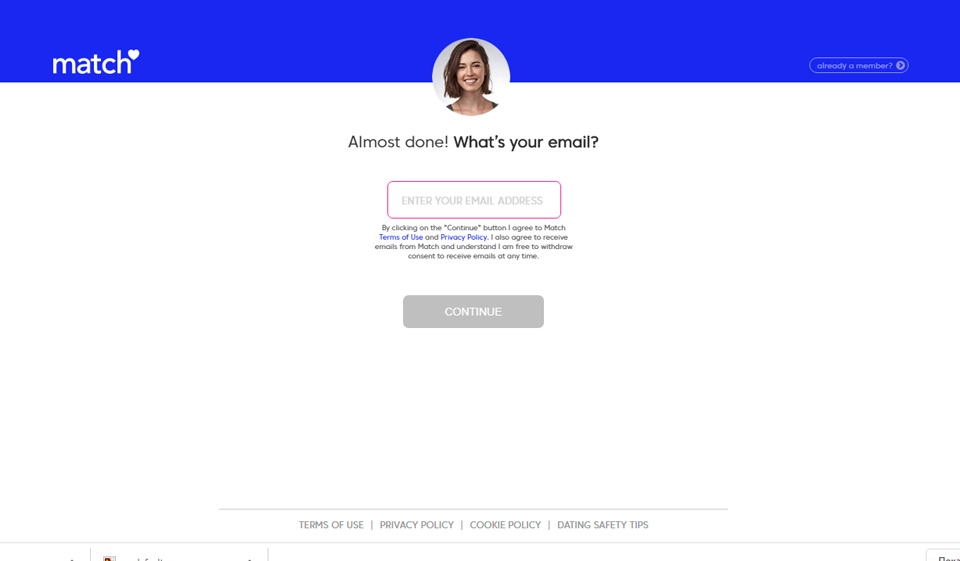 Caratteristiche del processo di registrazione e creazione del profilo
