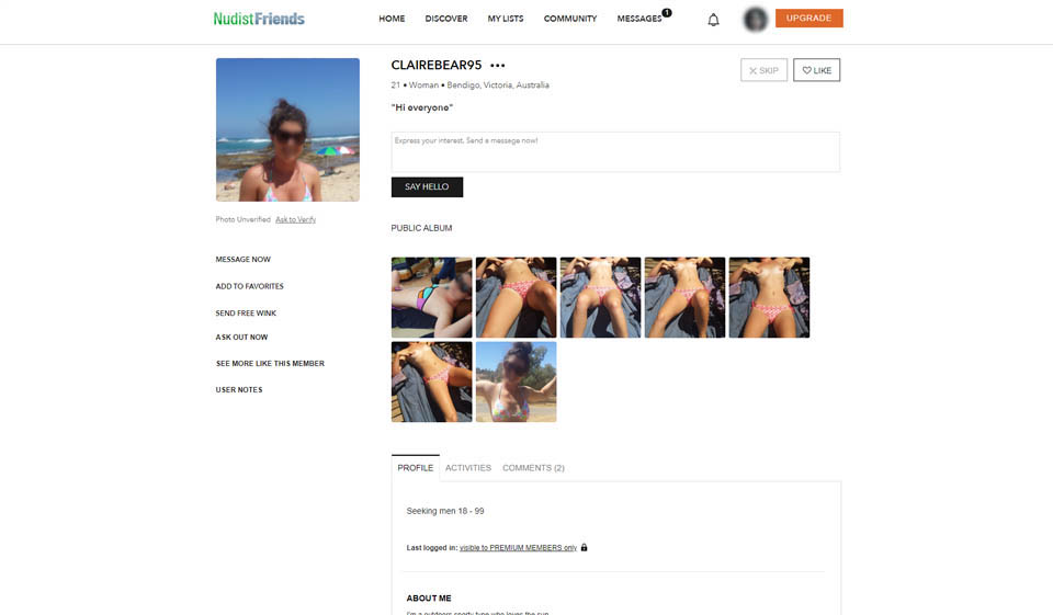 Recensione di NudistFriends - La piattaforma è affidabile?