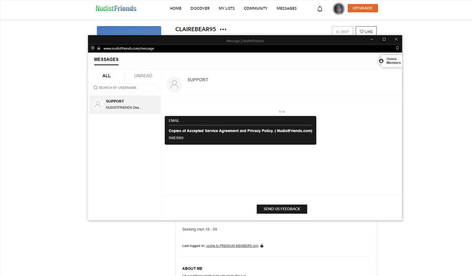 Recensione di NudistFriends - La piattaforma è affidabile?