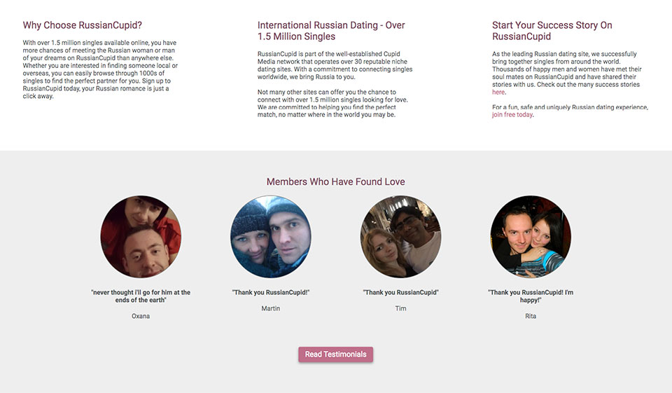 Account gratuito di RussianCupid: è utile?