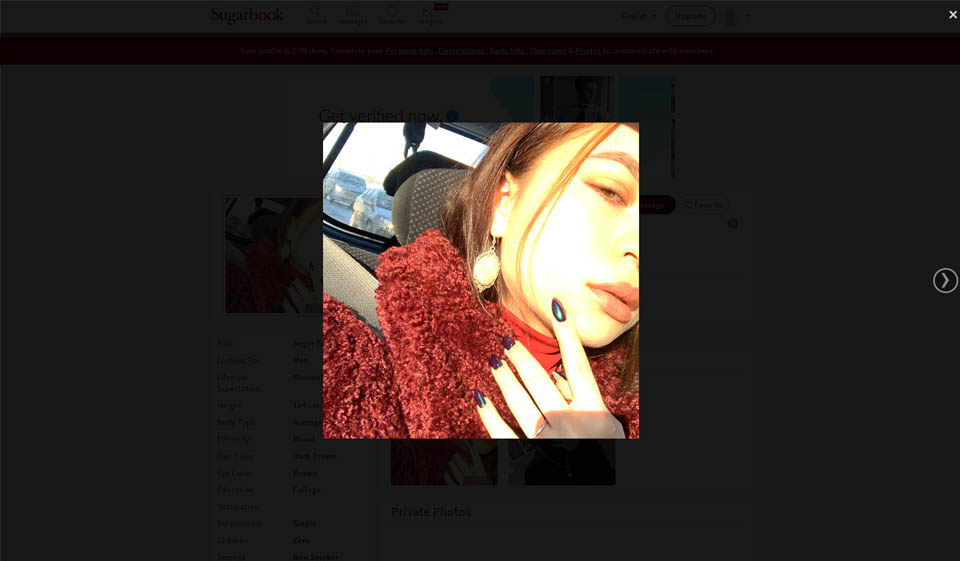 Sito web Sugarbook: facilità d'uso e design