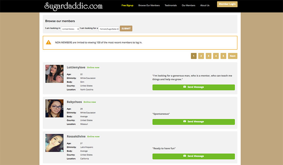 Recensione di SugarDaddie - Quanto è legittimo il sito?