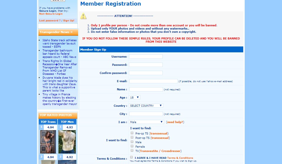 Recensione di TS-Dating - È un sito degno?
