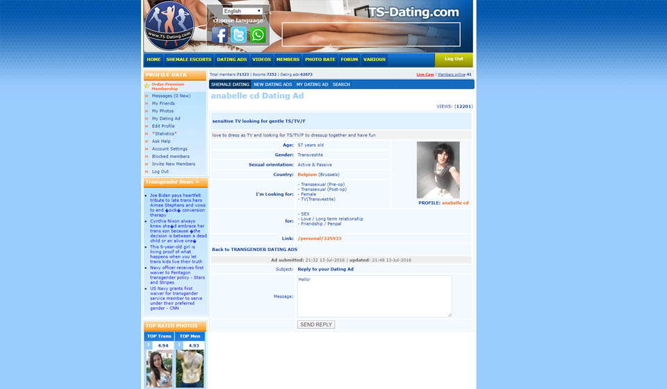 Recensione di TS-Dating - Questo è un sito degno?