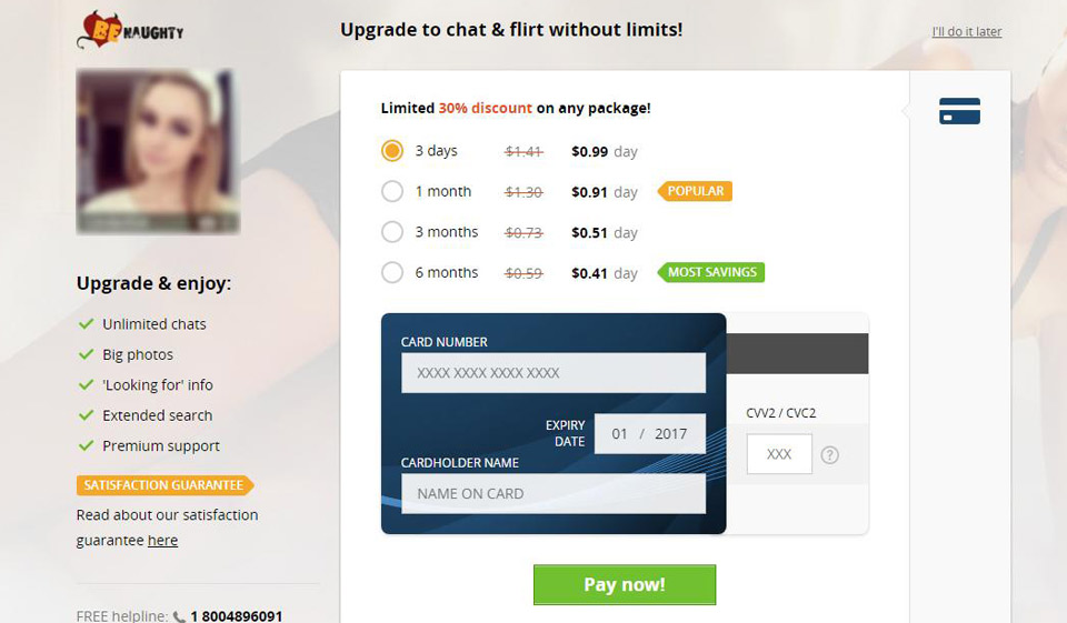 Annullamento dell'abbonamento a BeNaughty