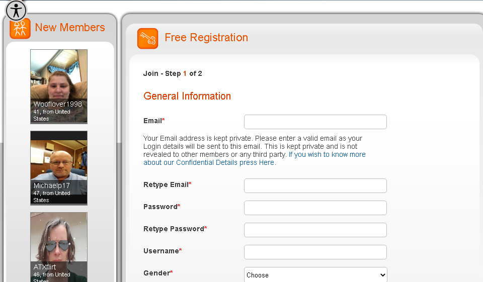 Design e usabilità del sito web di Dating4Disabled