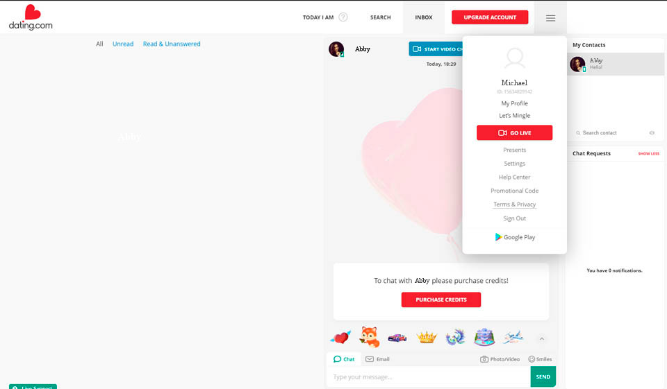 Dating.com Sicurezza e protezione