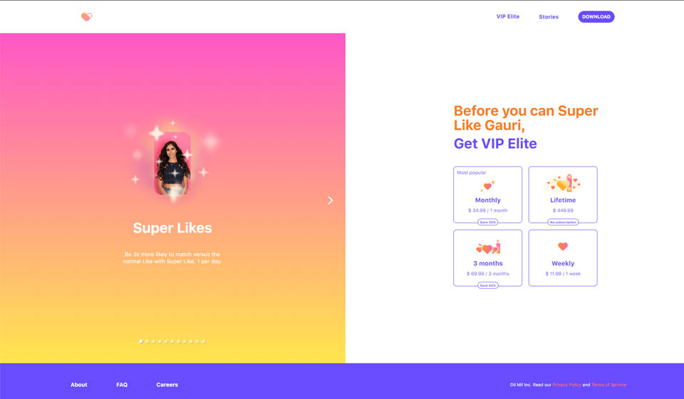 Esiste un'app mobile Dil Mil?