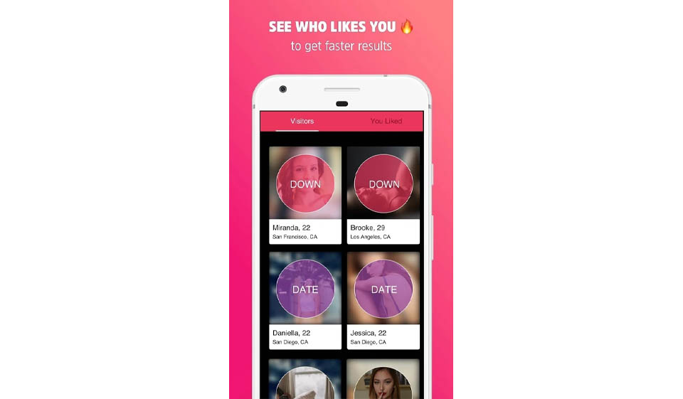 Chiacchierando e abbinamento di Down Dating