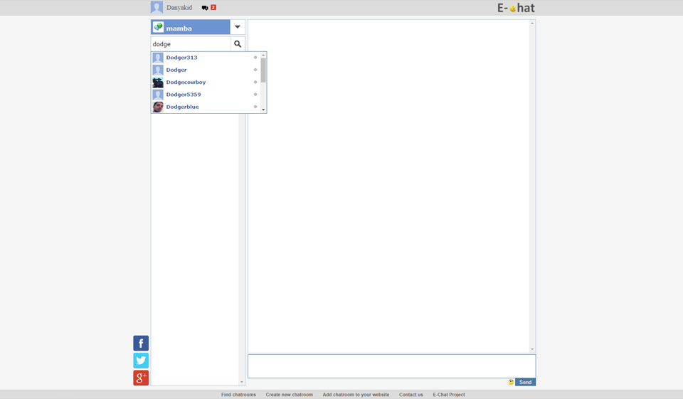 Progettazione e usabilità del sito web di e-chat