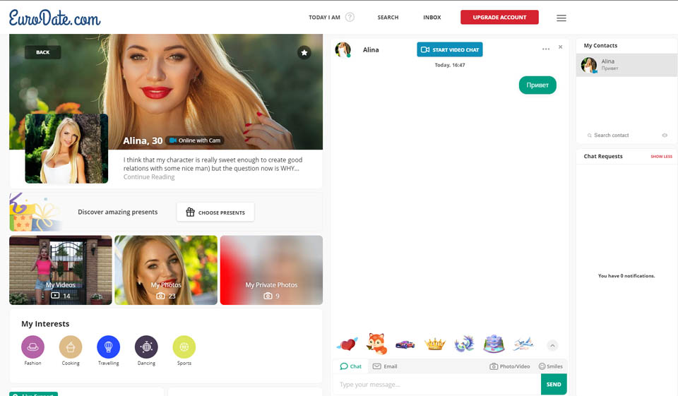 Facilità d'uso di Eurodate?