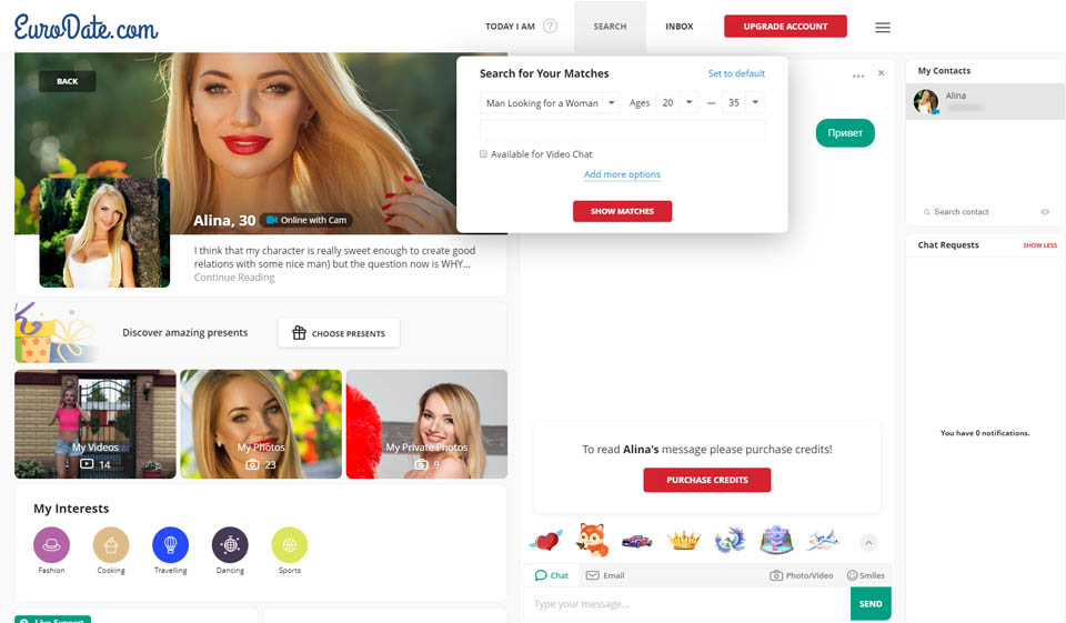 Applicazione mobile Eurodate