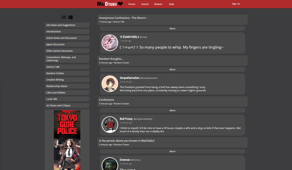 Statistiche del pubblico di Maiotaku