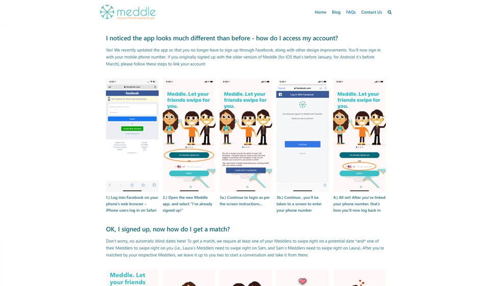 Ecco alcuni punti chiave sull'usabilità e il design del sito Web Meddle