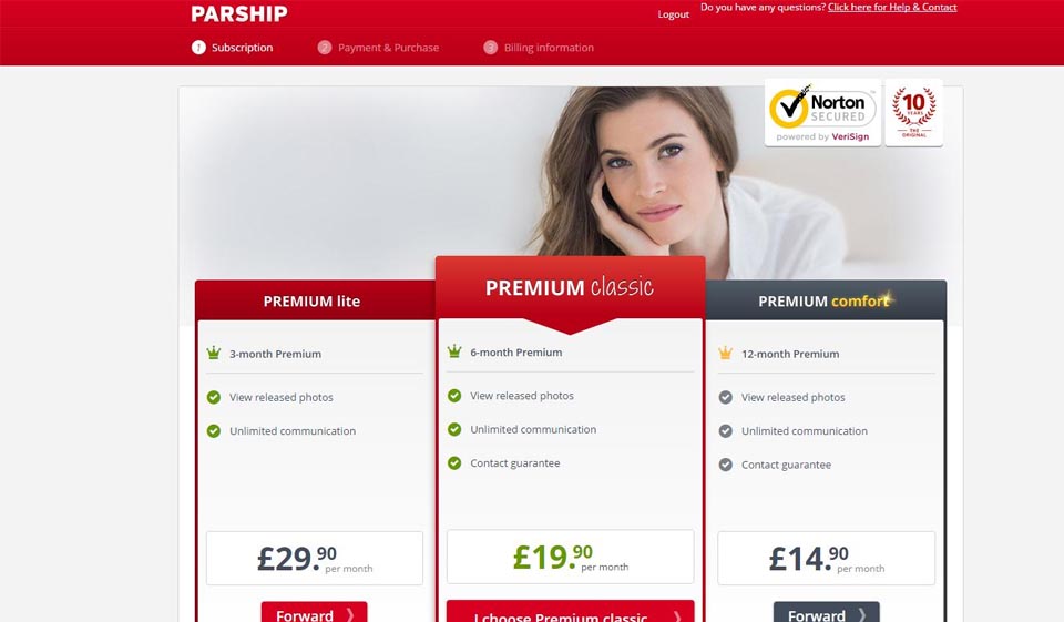 Discutiamo del design e dell'uso del sito web di Parship