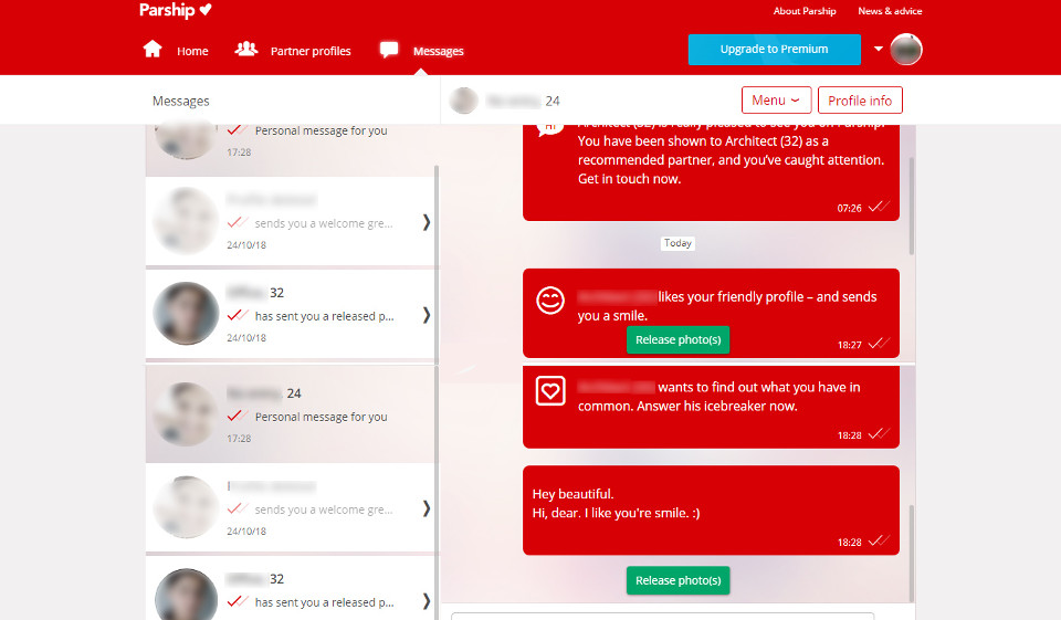 Quali sono le opzioni di ricerca di Parship disponibili