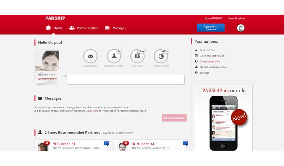 Interruzione dell'abbonamento alla Parship