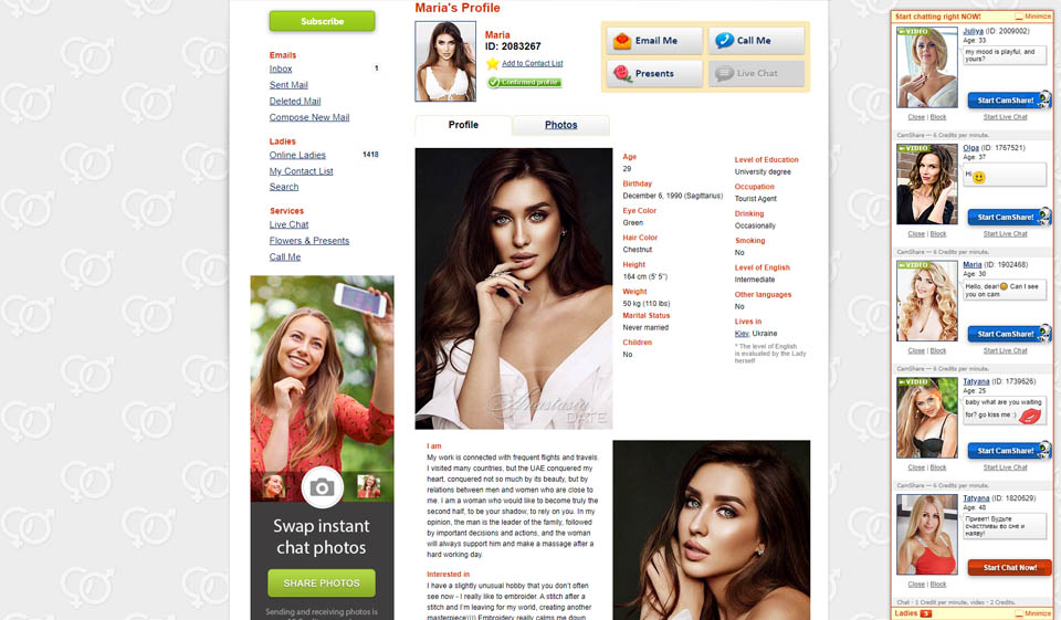 Facilità d'uso delle spose russe