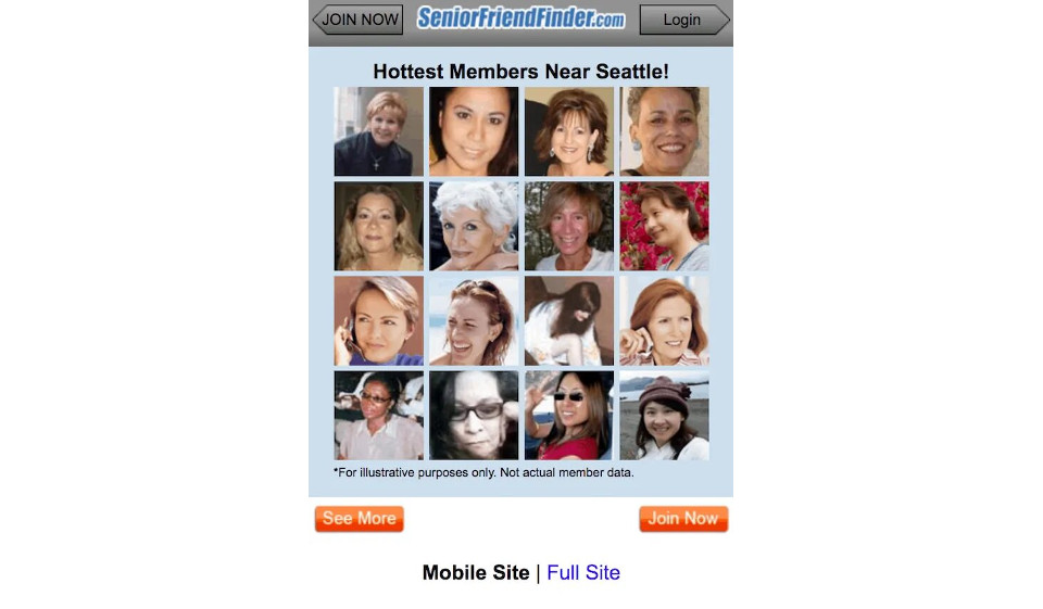 Chattare e abbinare sulla piattaforma Senior Friend Finder