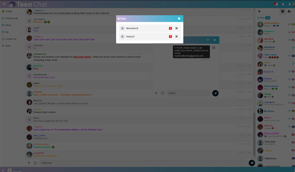 Sicurezza e protezione della piattaforma TeenChat