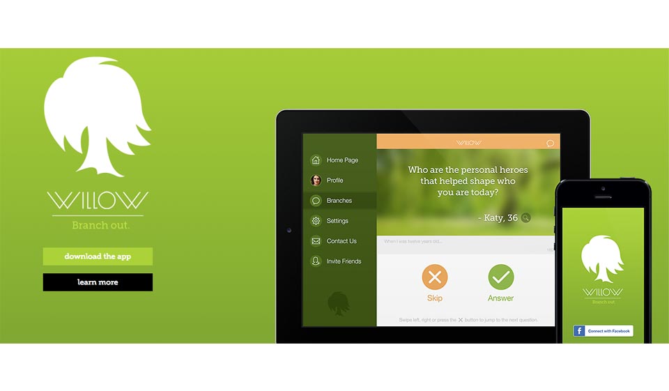 Applicazione mobile Willow