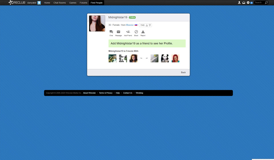 Abbinamento e chat su Wireclub