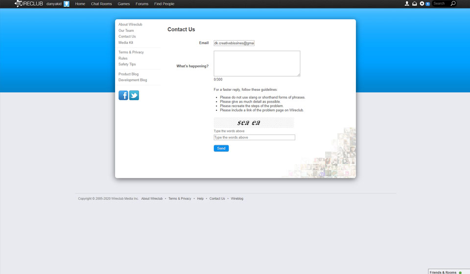 Usabilità e design di Wireclub