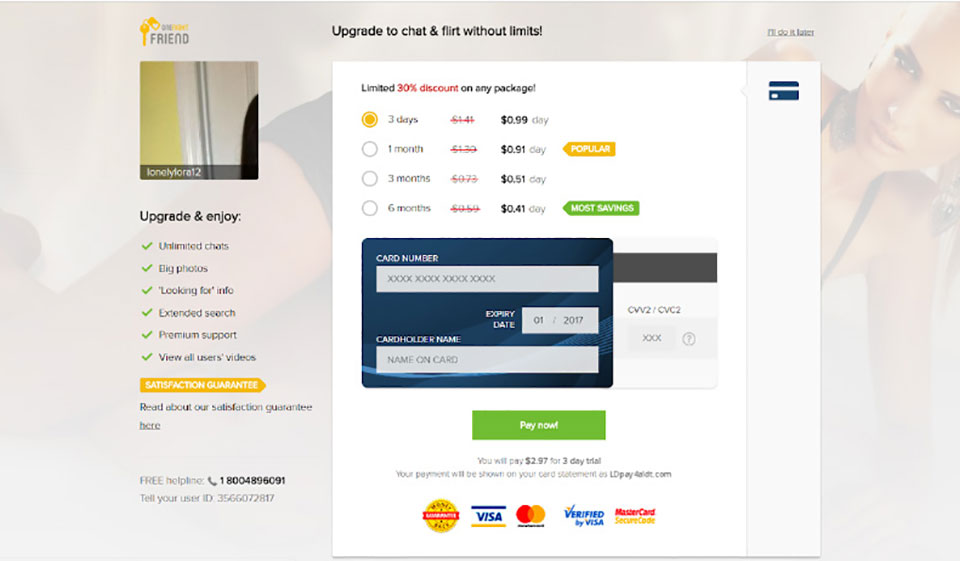 Abbonamento OneNightFriend Basic