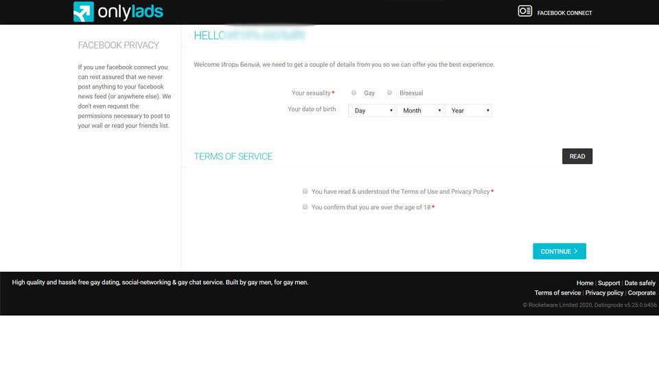 Caratteristiche principali di OnlyLads