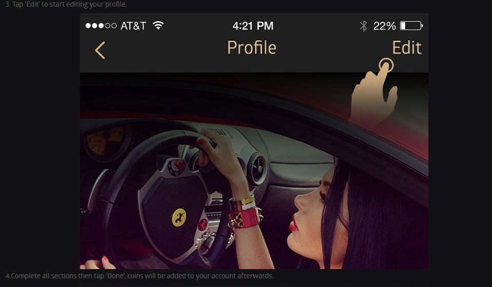 Processo di registrazione e profilo utente