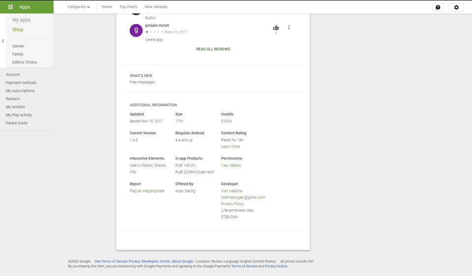 Facilità d'uso Apex