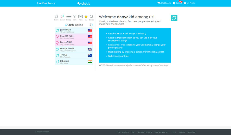 Chatib simpatia per l'utente