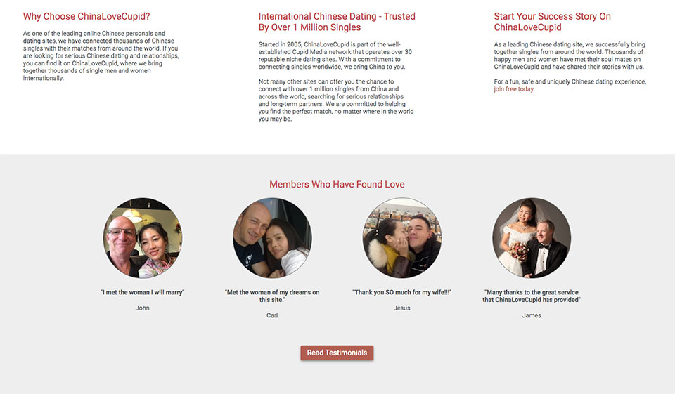 ChinaLoveCupid facilità d'uso