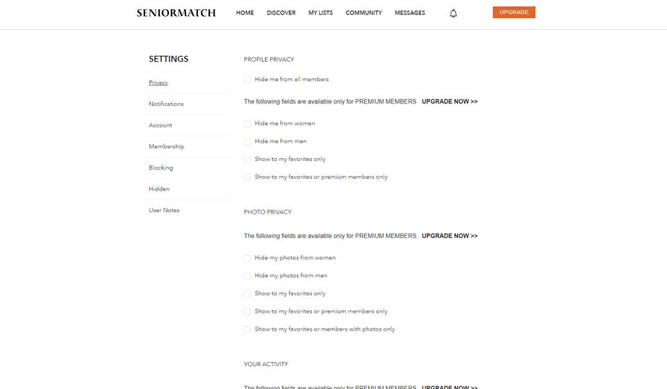 Come funziona la corrispondenza senior?